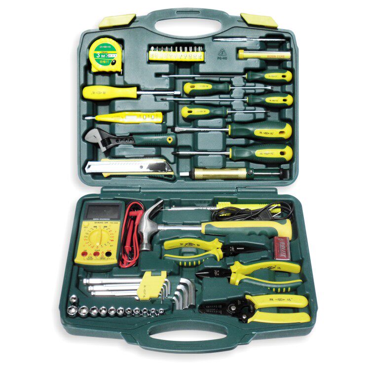 SD/胜达工具 53件电工工具套装组合 五金家装电讯工具箱 包邮