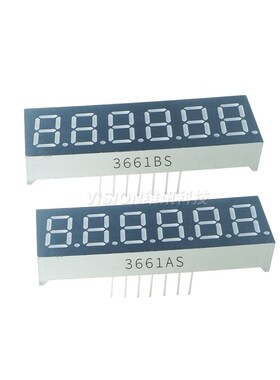 0.36英寸 6位LED数码管 高亮红色 3661AS/AH 共阳/共阴 3661BS/BH