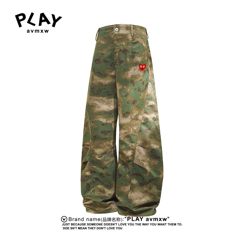 PLAYAVMXW官方迷彩工装男女长裤