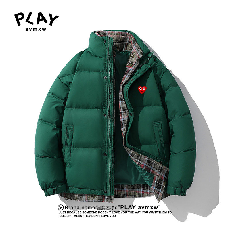 PLAYAVMXW宽松纯色假两件外套