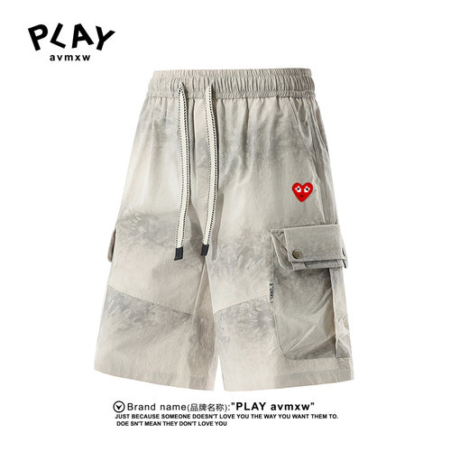 PLAYAVMXW工装裤多口袋五分短裤