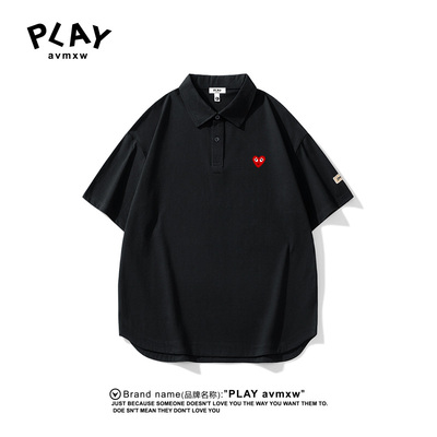 PLAYAVMXW潮牌休闲翻领潮牌上衣