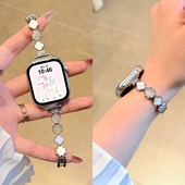 四叶草母贝 适用华为FIT4手表表带watch fit3四叶草母贝腕带WATCH FIT4PRO金属链式 高级感女春夏替换链带
