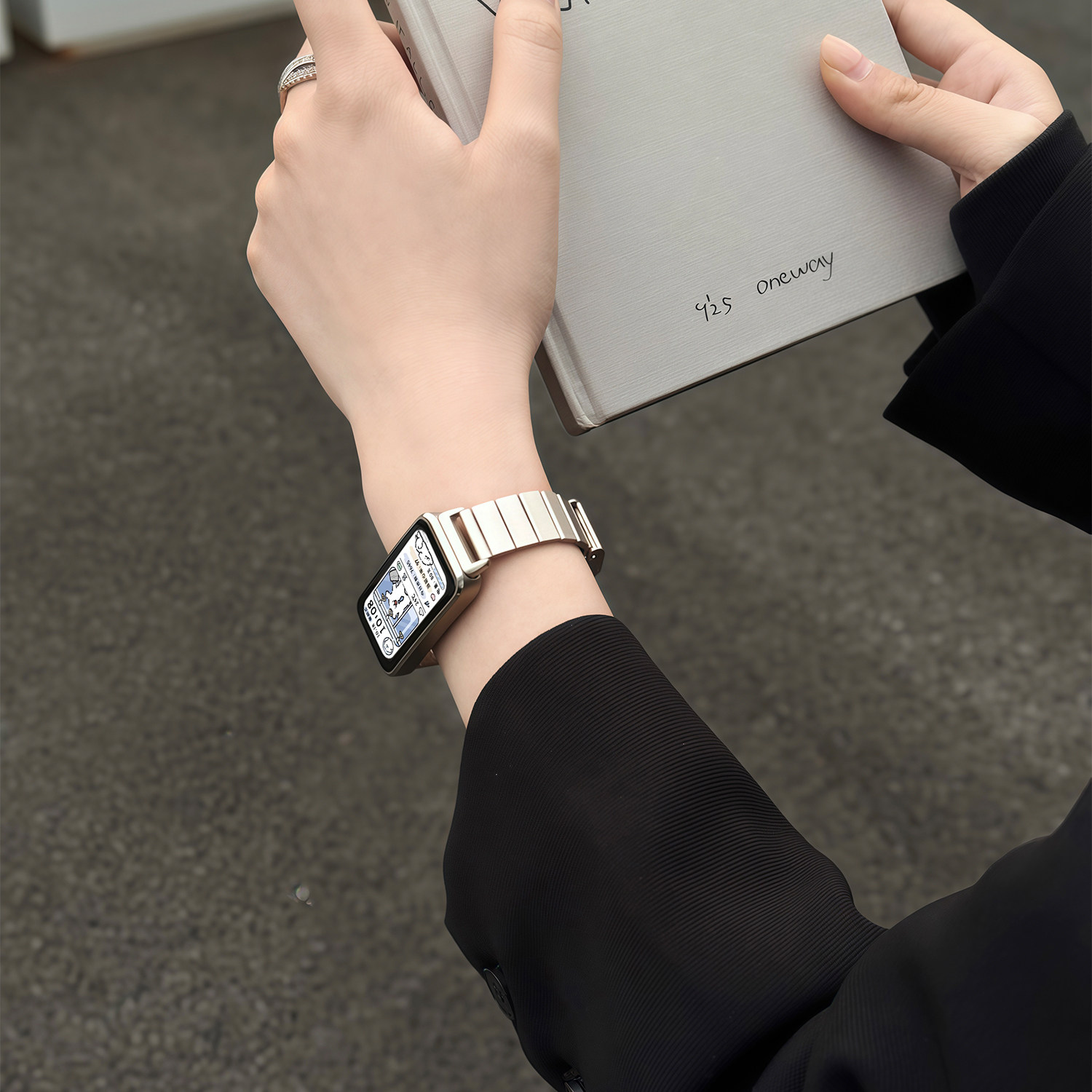 【一株竹节卡扣】适用华为手环11表带10手表9NFC版腕带金属8卡扣新款智能运动11Pro女高级感Band十代专用替换