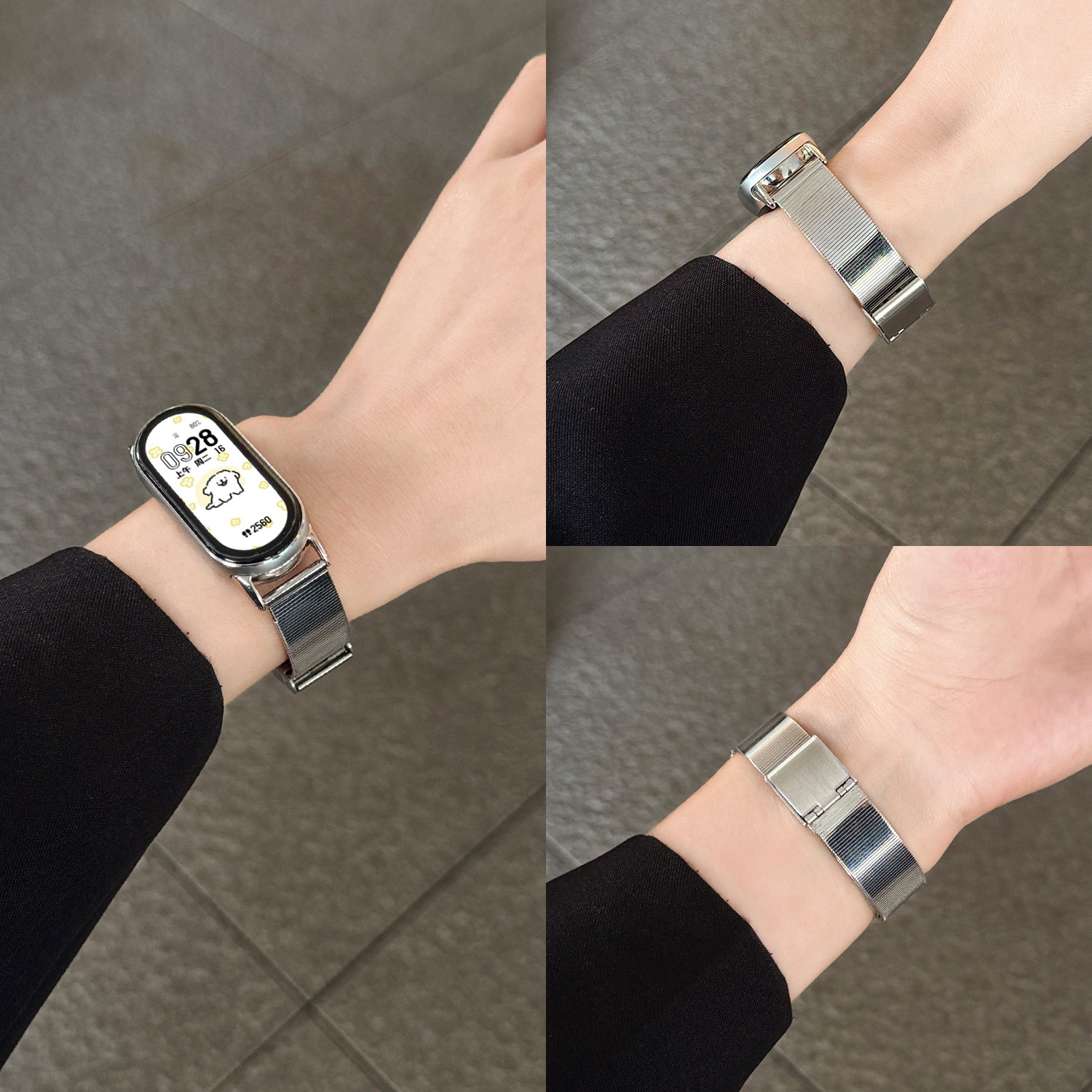 【猫眼竹节】适用小米手环10表带9手表新款智能运动8nfc腕带金属卡扣小众女高级感小蛮腰Xiaomi专用十代替换