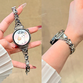 gt6 5小众高级感金属6 GT4腕带wantch5 5pro镶钻链式 适用华为手表表带watch 3女款 三只蝴蝶 小众41 46mm