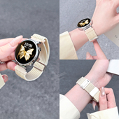 高级Gt2简约Pro男女新款 适用华为GT6手表表带GT5pro尼龙编织回环磁吸HuaweiGT4腕带gt3时尚 款 运动智能手表带