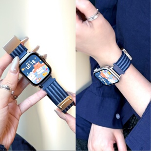 【尼龙编织】适用华为fit4手表表带fit3运动智能watch腕表fit2磁吸编织4pro腕带三代替换带new女秋冬表带男