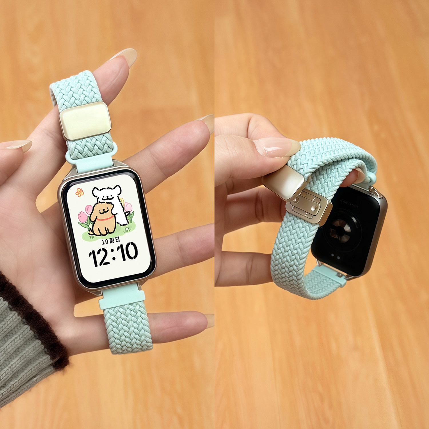 【小蛮腰】适用小米手环9PRO表带8pro高级编织尼龙透气智能运动红米WATCH6男款回环创意5磁吸4夏天可爱女款