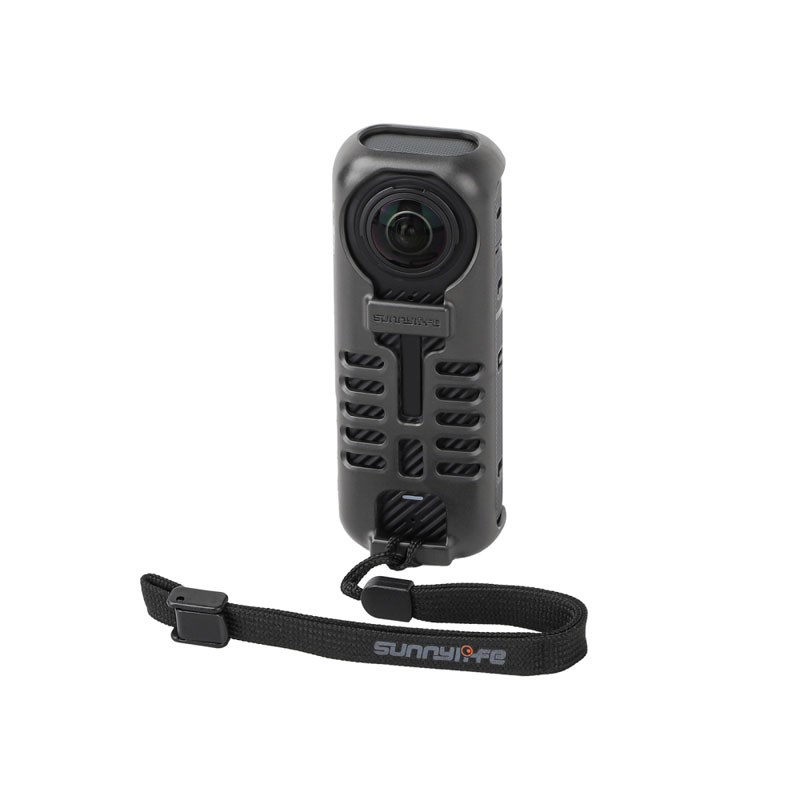 用于Int0 X控温背夹保护壳石墨烯导热防丢绳保护框影石