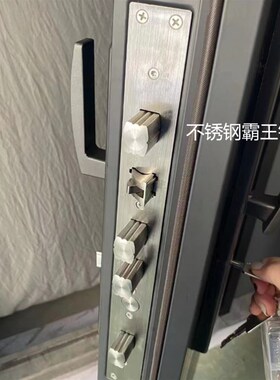 长沙甲级灰色防盗门安全门卡凡罗锌合金钢板进户大门黑色