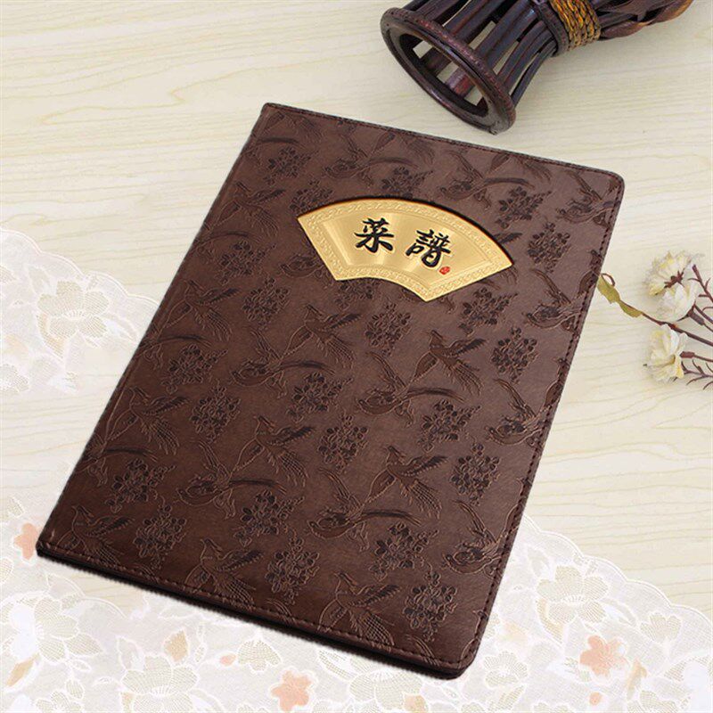 饭店菜谱本活页插页封皮 点菜单定制 餐馆酒水单价目表定制