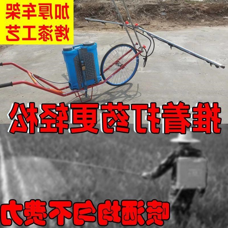 新式多喷头电动打药机喷雾器手推车宽幅小麦玉米懒人独轮家用小型