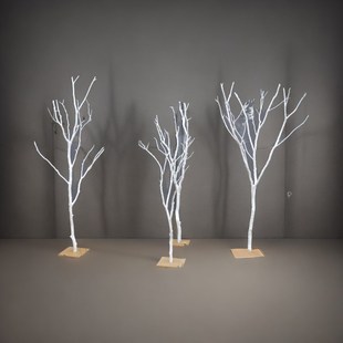 干树枝造景白色许愿树天然树枝舞台造景树婚庆路引树枯树橱窗装饰