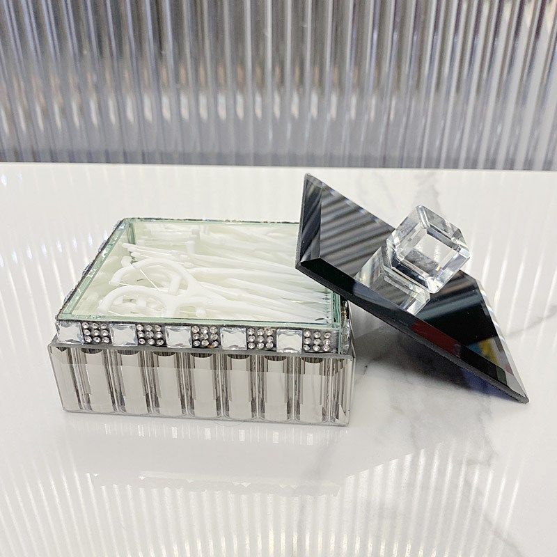 漱格牙签盒带盖防尘家用酒店民宿创意个性巾盒茶几牙线棉签盒,收纳整理,牙签盒,淘宝优惠券,粉丝福利购,淘宝优惠卷