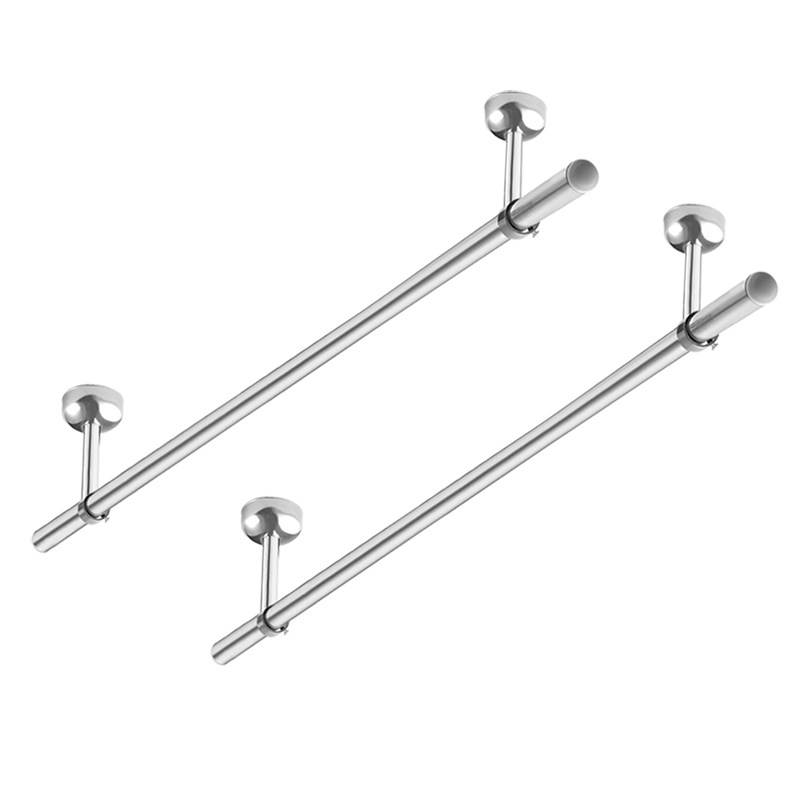 晾衣杆阳台顶装 固定式单杆晒凉衣捍打孔杆挂晾衣架