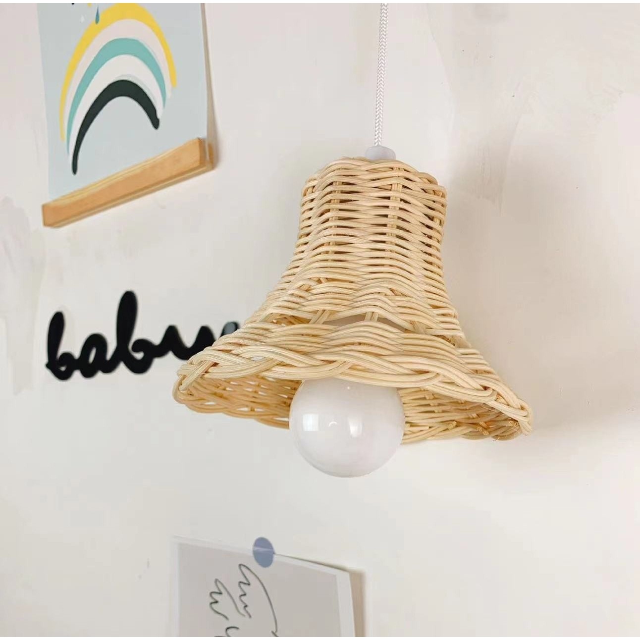 ins北欧风儿童房藤编吊灯民宿帐篷编织装饰手工编织灯罩摄影道具,家居饰品,吊饰/挂饰,淘宝优惠券,粉丝福利购,淘宝优惠卷