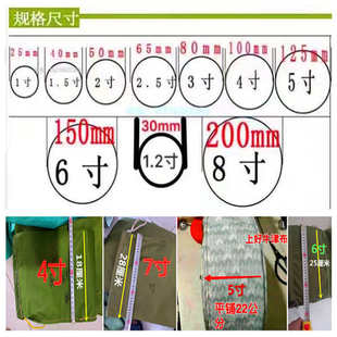 加厚农用5寸浇地布水带袖带浇地神器布水龙布垄沟水布袋水管套袖