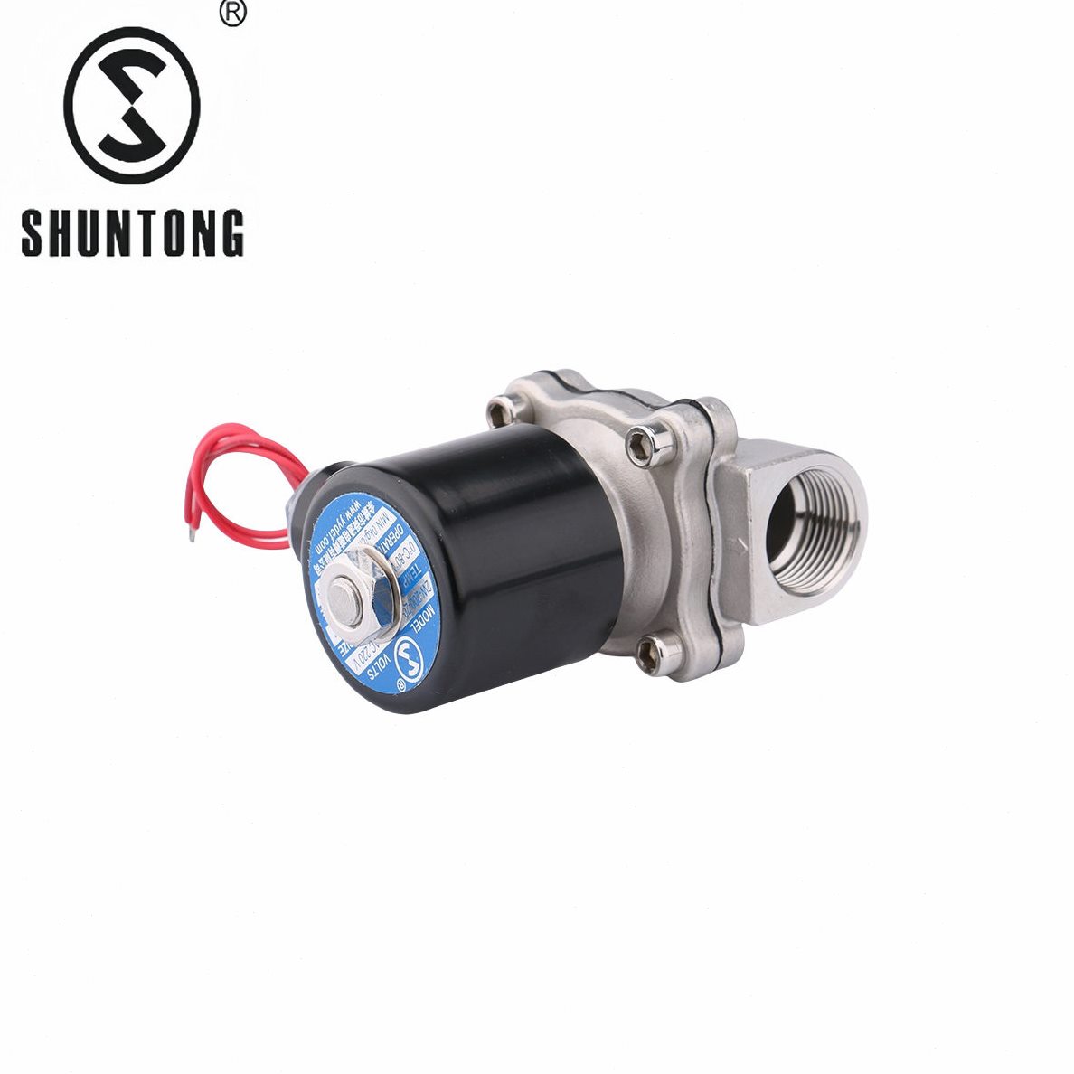 直销2W不锈钢进水4分6分一寸AC220VDC24V膜片式零压力电磁阀