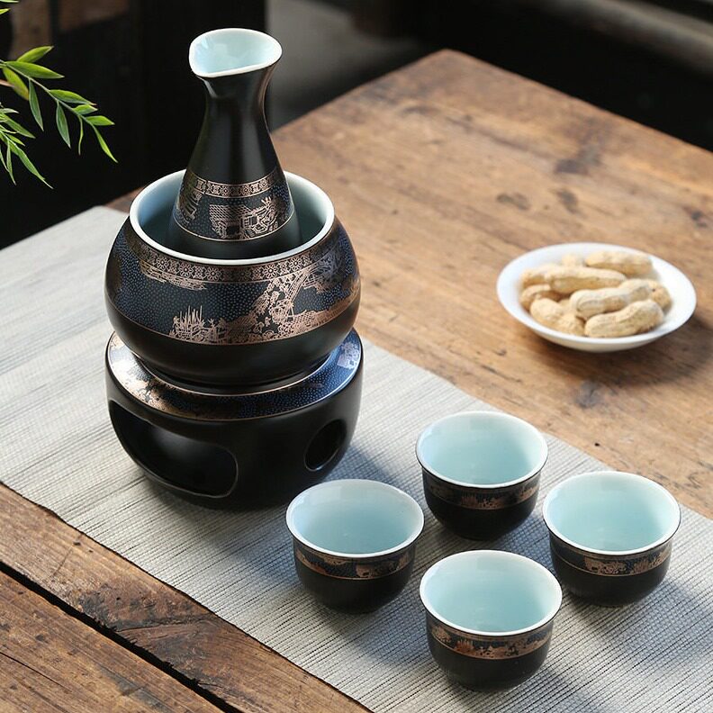 直销陶瓷温酒壶电陶炉恒温电温酒器白酒黄酒煮酒具暖酒器热烫酒壶