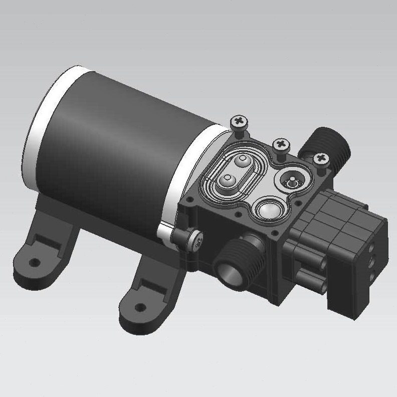 直销压泵加压12V24V自吸泵大功率压洗车农用电动喷雾器直流泵90W