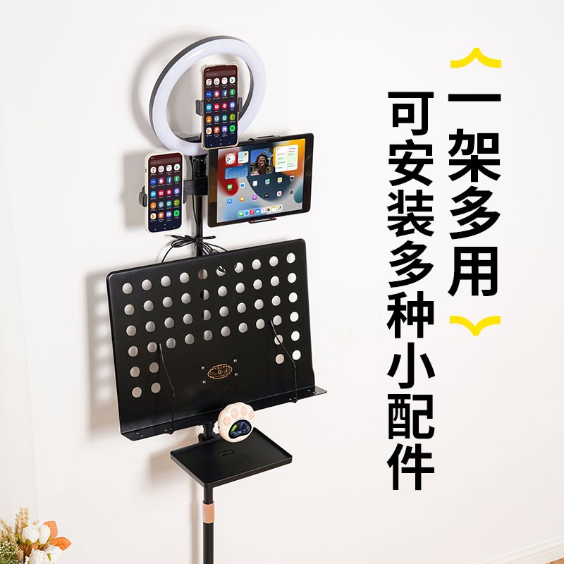 不占地乐谱架古筝谱架琴谱架立式乐曲吉他曲谱架家用乐谱支架