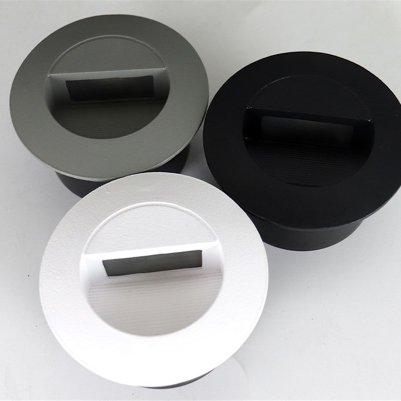 LED户外防水圆形地脚灯 公园楼梯灯踏步灯台阶灯12V24V220V小夜灯