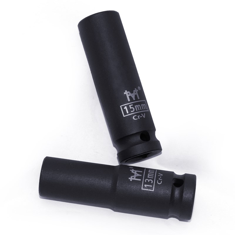 1/2寸加长小风炮套筒12.5mm接口电动扳手重型气动套筒头13/16/33