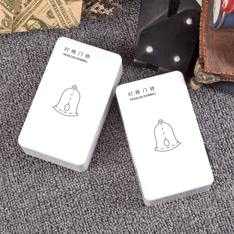 明装交流电有线叮咚门铃220V机械式接线家用酒店宾馆门铃开关