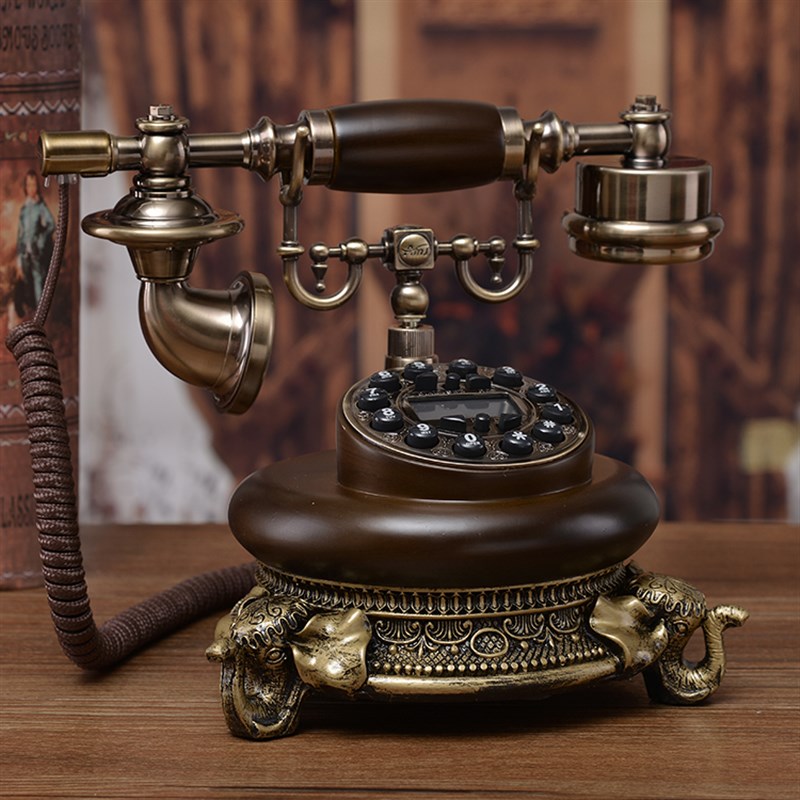 仿古电话机欧式复古老式电话机创意古董电话家用客厅创意座机