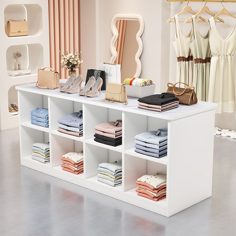 服装店中岛桌展示台柜流水台储物柜烤漆装饰柜摆件边柜陈列展示桌