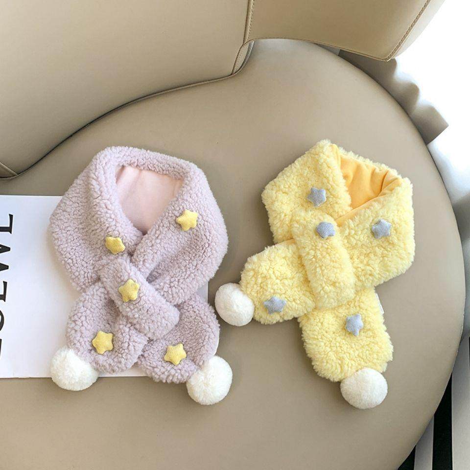 星星儿童围巾冬季柔软毛毛宝宝围脖可爱保暖加厚男女童防风脖套,服饰配件/皮带/帽子/围巾,围巾/丝巾/披肩,淘宝优惠券,粉丝福利购,淘宝优惠卷