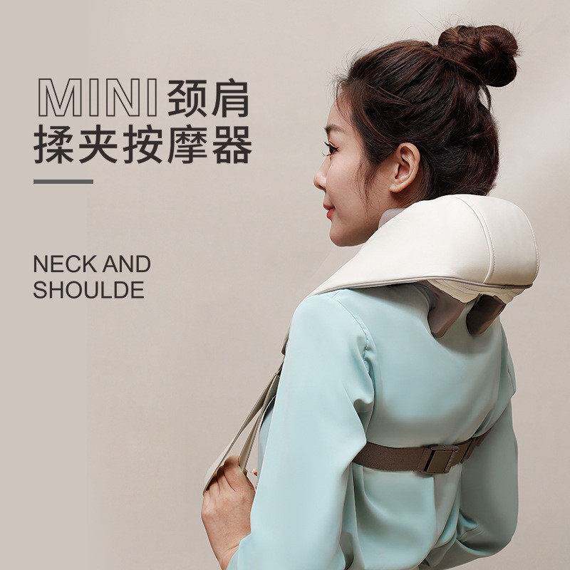 颈椎按摩器充电肩颈腰部背部脖子枕肩膀斜方肌颈部电动揉捏按摩仪