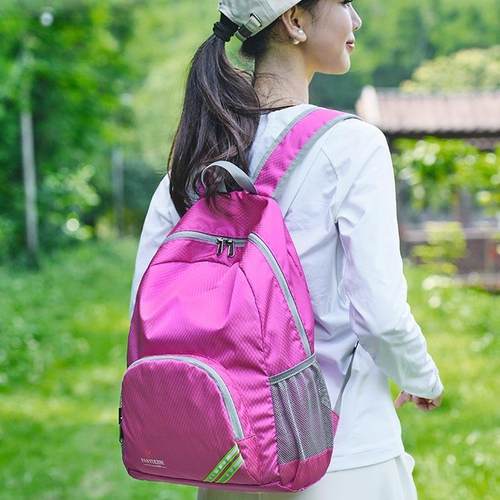 户外运动可折叠登山背包皮肤包男女双肩包防水超轻便薄款夏旅行包