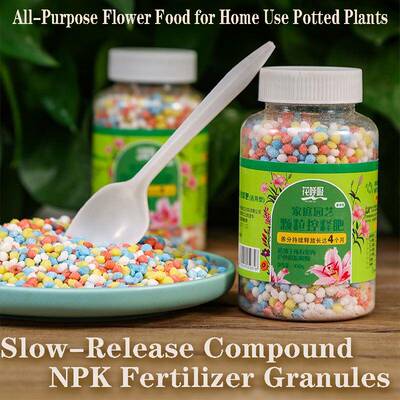 Slow-Release Compound NPK Fertilizer Granules for FlowerFood