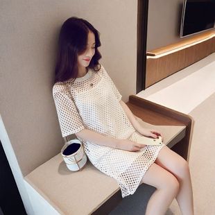 寬松顯瘦2025新款 歐根紗裙胖mm顯高貴氣質(zhì)夏裝 大碼 女裝 網(wǎng)紗連衣裙