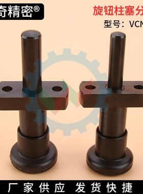 带法兰分度销 高精度型旋钮柱塞PPLY PPLX分割定位柱 GN817.3拉销