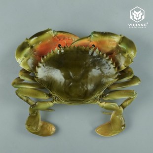 仿真青蟹模型大闸蟹梭子蟹螃蟹假海鲜水产膏蟹模具仿真食物道具