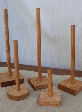 橡木架收纳置物子圣诞树木质底座diy材料手工装饰品展示道具陈列