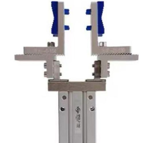 MHZ2手指气缸平行夹爪治具夹头可调夹16/20支架加宽内撑支架夹具