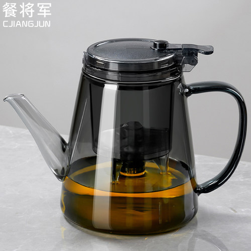长嘴飘逸杯泡茶壶家用2024新款按压式一键过滤茶水分离泡茶器耐热