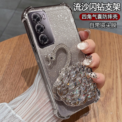 opporeno12硅胶气囊防摔新款可爱