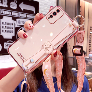 适用华为荣耀play4tpro手机壳play4t保护硅胶套AQM一AL10全包AKA防摔honor软壳pro女paly4网红tpor斜挎挂绳in