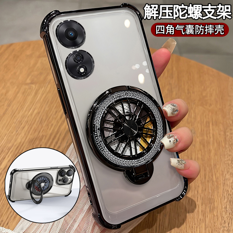 oppoA1x硅胶气囊防摔超薄带支架