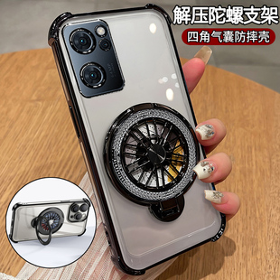 适用opporeno7手机壳reno7pro透明保护硅胶套5G气囊全包oppo防摔por软壳opopreno带支架75g男女reon新款超薄