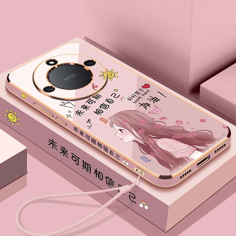 适用华为荣耀x60手机壳X60pro保护5G硅胶套honor全包防摔BRC一AN00软壳BRP女生新款por网红BRPAN可爱新品80高