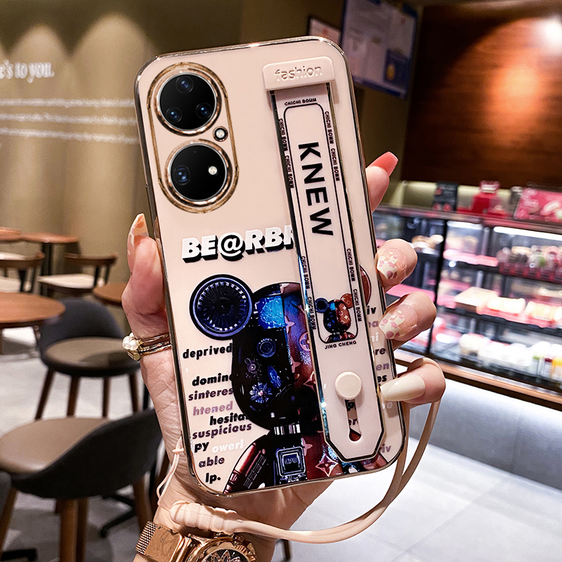 华为p50e硅胶网红腕带暴力熊