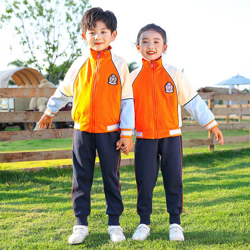 校服套装小学生服装幼儿园园服春秋款儿童班服秋季运动三件套