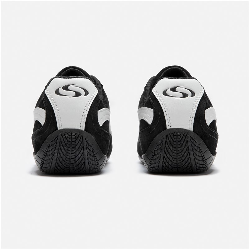 森果果 赛车鞋/经典德训鞋男2025春季新款内增高鞋子情侣黑色板鞋