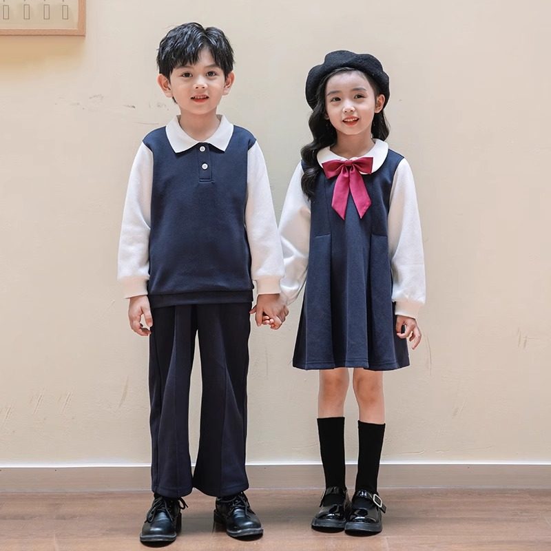 元旦中小学d生合唱服毕业服装幼儿园园服春秋套装班服儿童校服表